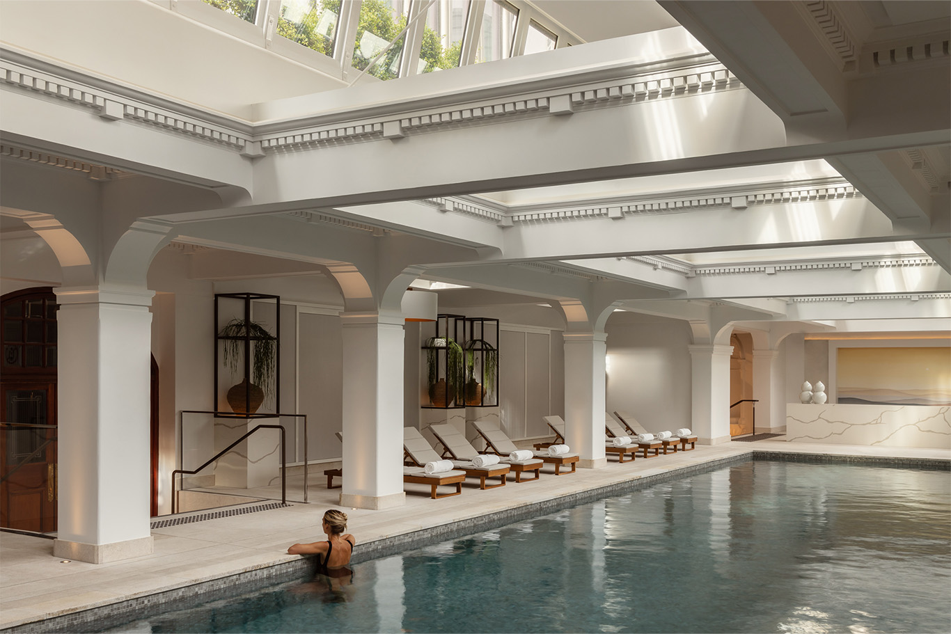 Swimming pool at the Capella Sydney.