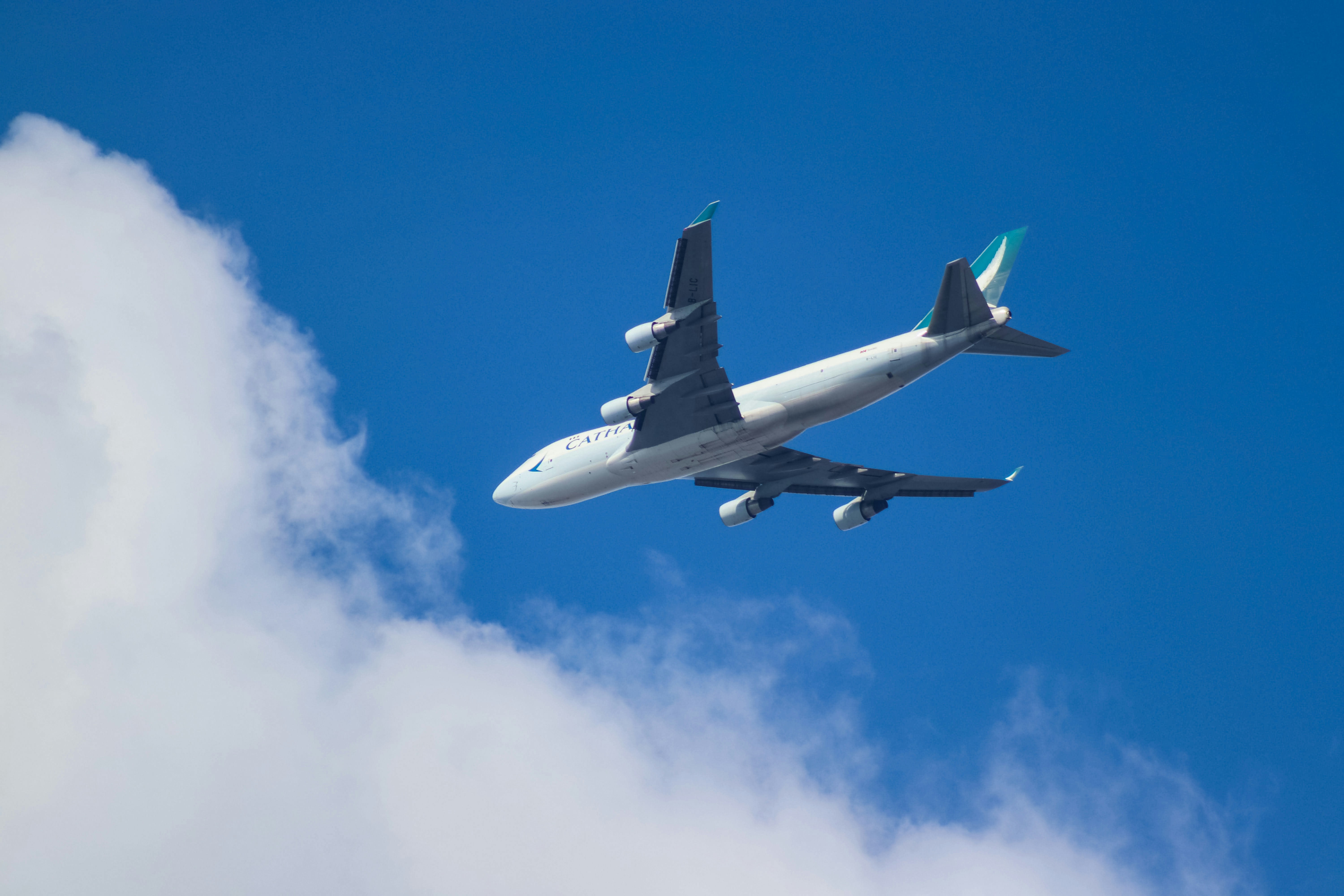 Cathay Pacific Plane in the Sky